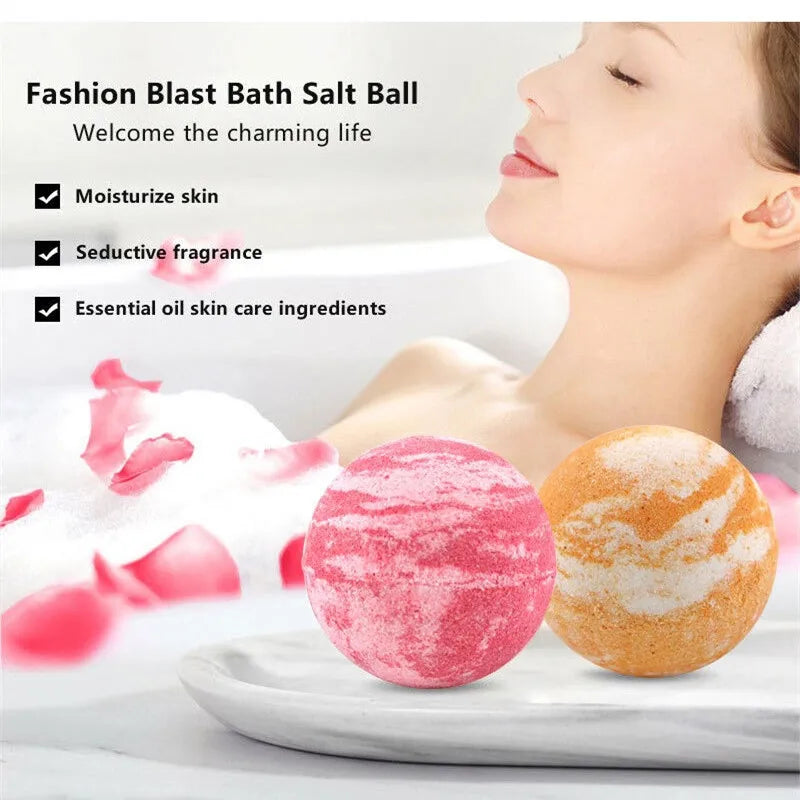 Handmade Rose Bath Bomb – Luxury Fizzy Spa Soak