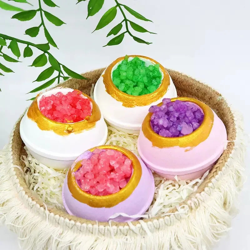 Handmade Rose Bath Bomb – Luxury Fizzy Spa Soak