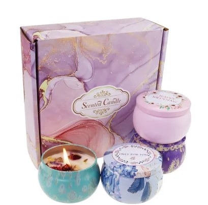 Aromatherapy Soy Wax Scented Candle Gift Set